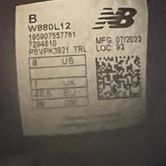 New Balance Women’s fresh foam x 880v12 running shoes Size 9B Purple NEW IN BOX - Picture 11 of 14